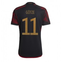 Fotbalové Dres Německo Mario Gotze #11 Venkovní MS 2022 Krátký Rukáv